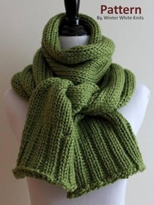 scarf knitting pattern - knitting pattern - acraftylife.com #knitting #knittingpattern