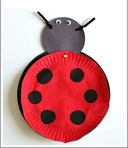 ladybug kid crafts - bug crafts for kids- insect #preschool #craftsforkids #kidscrafts